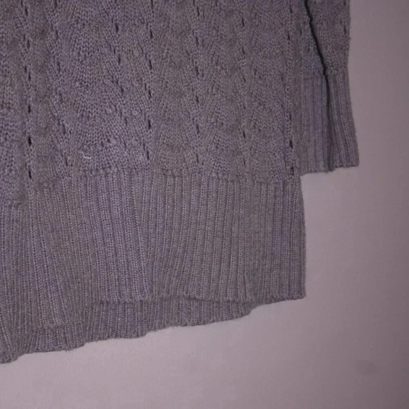 Sonoma Purple Roll Neck Sweater Size Large Crew Style 100% Cotton 3/4 Length - Picture 7 of 15